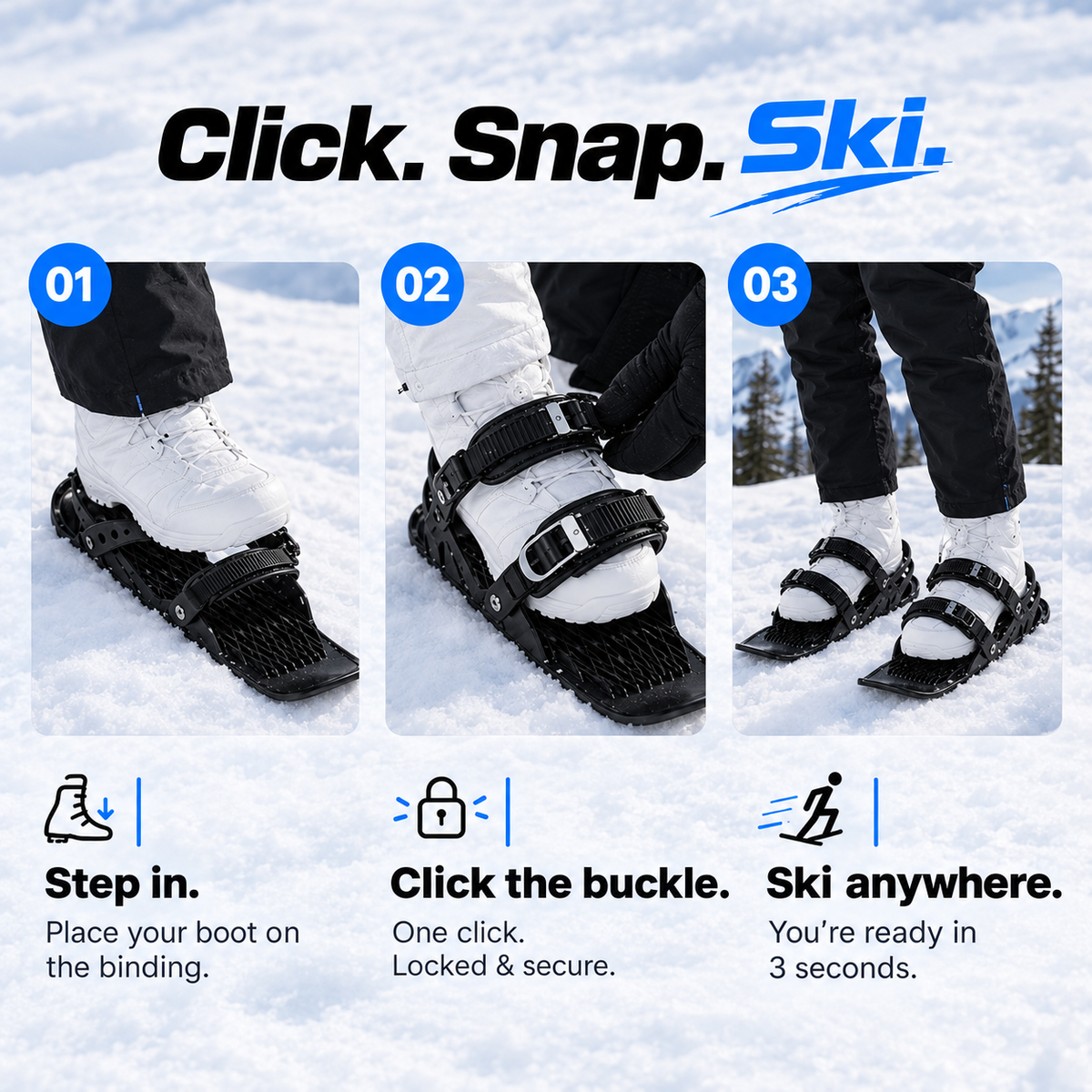 BootSki™ – Mini Ski Slider
